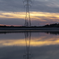 Buy canvas prints of Pylon reflection by Leighton Collins