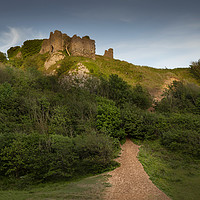 Buy canvas prints of The ruins of Pennard Castle by Leighton Collins