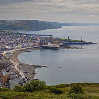 Buy canvas prints of A view of Aberystwyth from Constitution Hill by Leighton Collins