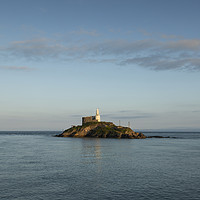 Buy canvas prints of Mumbles Lighthouse island by Leighton Collins