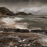 Buy canvas prints of Waves on Bracelet Bay by Leighton Collins
