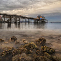 Buy canvas prints of Dusk at Mumbles Pier by Leighton Collins