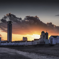 Buy canvas prints of Sunset at the Maritime Quarter by Leighton Collins