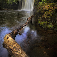 Buy canvas prints of Sgwd Ddwli Isaf waterfall South Wales by Leighton Collins