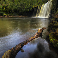Buy canvas prints of Waterfall Country South Wales by Leighton Collins