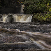 Buy canvas prints of Sgwd Ddwli Isaf waterfalls South Wales by Leighton Collins