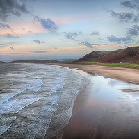 Buy canvas prints of Dusk at Rhossili Bay by Leighton Collins