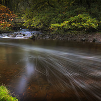 Buy canvas prints of The Afon Pyrddin River by Leighton Collins