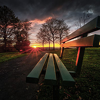 Buy canvas prints of Sunset at Ravenhill park by Leighton Collins