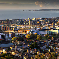 Buy canvas prints of Swansea city South Wales by Leighton Collins