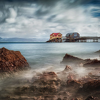 Buy canvas prints of Mumbles pier in Swansea by Leighton Collins