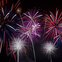 Buy canvas prints of Swansea firework display by Leighton Collins