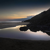 Buy canvas prints of Rockpools at sunset by Leighton Collins