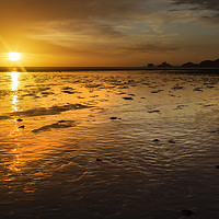 Buy canvas prints of Daybreak at Swansea Bay by Leighton Collins