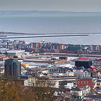 Buy canvas prints of Swansea city South Wales by Leighton Collins