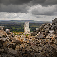 Buy canvas prints of The Sleeping Giant's trig point by Leighton Collins