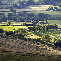 Buy canvas prints of Fields and farmland of South Wales by Leighton Collins