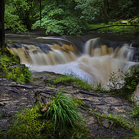 Buy canvas prints of The river Neath, near Pontneddfechan by Leighton Collins
