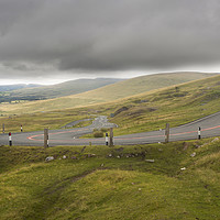 Buy canvas prints of The hairpin bend on Mountain Road by Leighton Collins