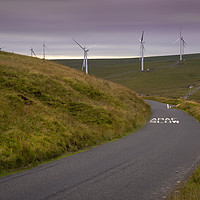 Buy canvas prints of Wind turbines in South Wales by Leighton Collins
