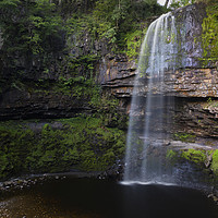 Buy canvas prints of Henrhyd Falls in the Brecon Beacons National Park by Leighton Collins