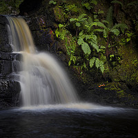 Buy canvas prints of A Brecon Beacons waterfall by Leighton Collins