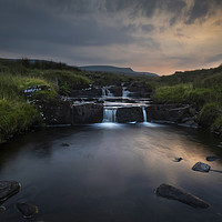 Buy canvas prints of Dusk over the Brecon Beacons by Leighton Collins