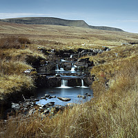 Buy canvas prints of The River Tawe and Moel Feity by Leighton Collins