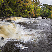 Buy canvas prints of The river Tawe in full flow by Leighton Collins