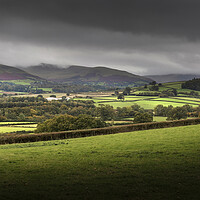 Buy canvas prints of Dark clouds over the Brecon beacons by Leighton Collins