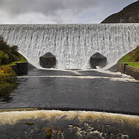 Buy canvas prints of The Elan Valley dam by Leighton Collins