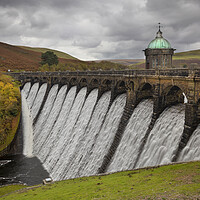Buy canvas prints of The dam at Craig Goch by Leighton Collins