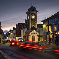 Buy canvas prints of Rhayader town clock tower by Leighton Collins