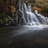 Buy canvas prints of Waterfall on the River Tawe by Leighton Collins