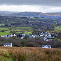 Buy canvas prints of The village of Rhiwfawr in the upper Swansea Valley by Leighton Collins