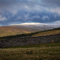 Buy canvas prints of Snow capped Cefn Cul  by Leighton Collins