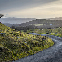 Buy canvas prints of A road through the Black Mountain by Leighton Collins