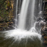 Buy canvas prints of Cwmtawe waterfall by Leighton Collins
