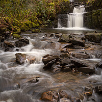 Buy canvas prints of Cwmtawe cascade by Leighton Collins