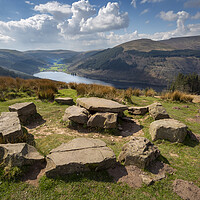 Buy canvas prints of Talybont reservoir in South Wales UK by Leighton Collins