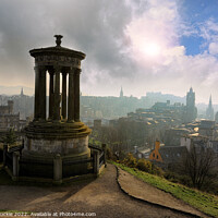 Buy canvas prints of Mystical Edinburgh Fog by Les McLuckie