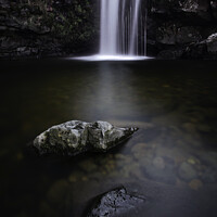 Buy canvas prints of Majestic Waterfall in Campsie Fells by Les McLuckie