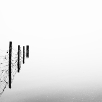 Buy canvas prints of Mystical Fence of Loch Lomond by Les McLuckie
