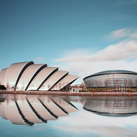 Buy canvas prints of Glasgow Symphony A Reflection of Progress by Les McLuckie