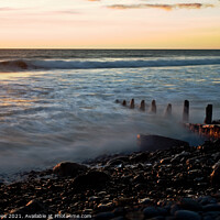 Buy canvas prints of Waves and Pebbles  by Pete Moyes