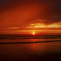 Buy canvas prints of A Golden Sunset by Pete Moyes
