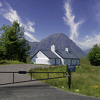 Buy canvas prints of Blackrock Cottage,Glencoe,Scotland. by jim wilson