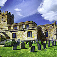 Buy canvas prints of St Lawrences church, Bourton-on-the-hill, Cotswolds by Frank Irwin