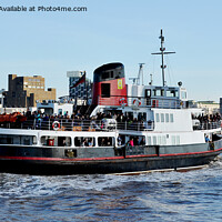 Buy canvas prints of Royal Daffodil motoring down the River Mersey by Frank Irwin