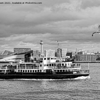 Buy canvas prints of The Mersey Ferry boat Royal Iris. by Frank Irwin
